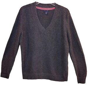 Men's Tommy Hilfiger V Neck Pullover Thermal Sweater Size XL